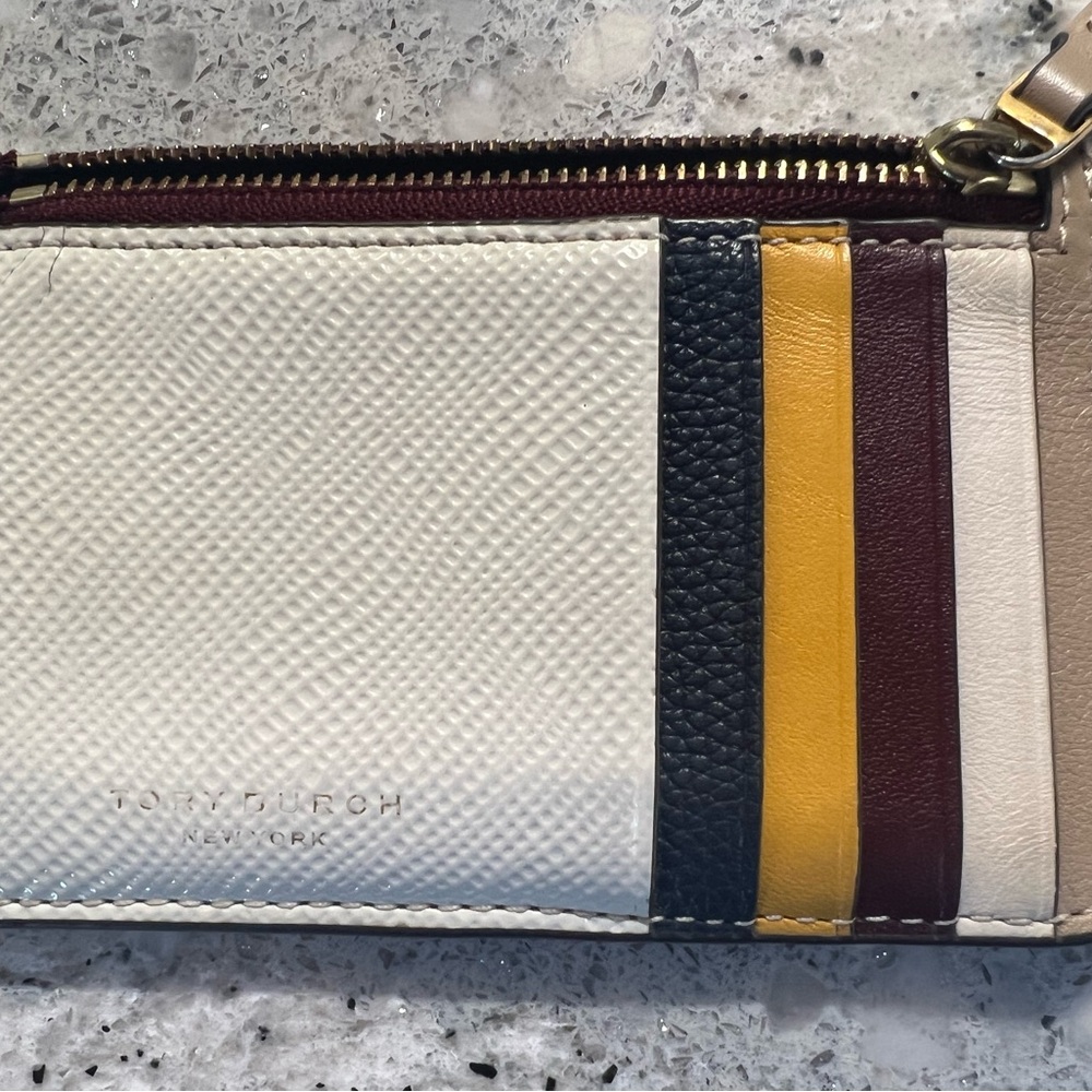 Tory Burch Multicolor Leather Card Holder